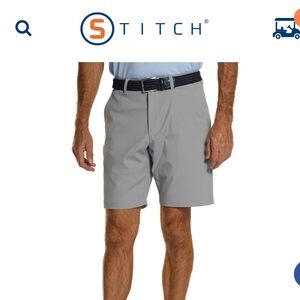 WORN ONCE. Stitch’s Stitch Tech Short Grey Golf Short. Size 33